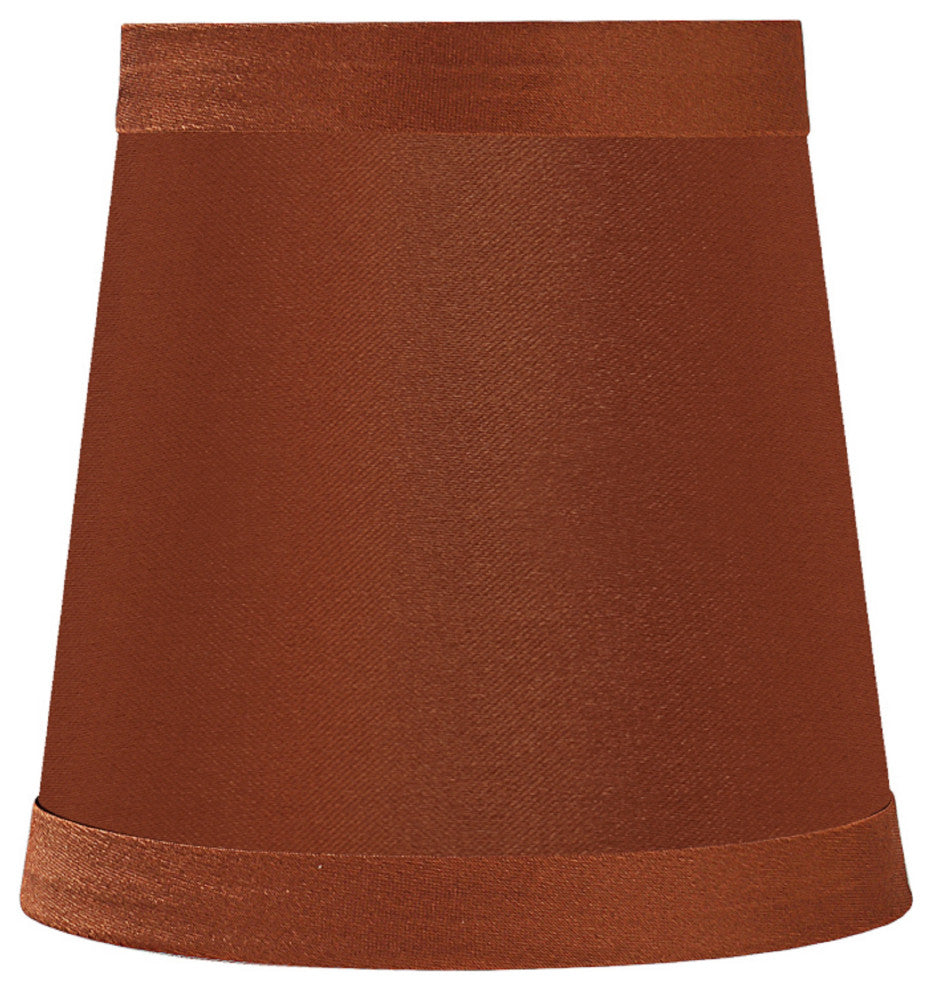 Aspen Creative 32715-X Hardback Empire Clip-On Lamp Shade Redwood 3" x 4" x 4", Pack Set of 2