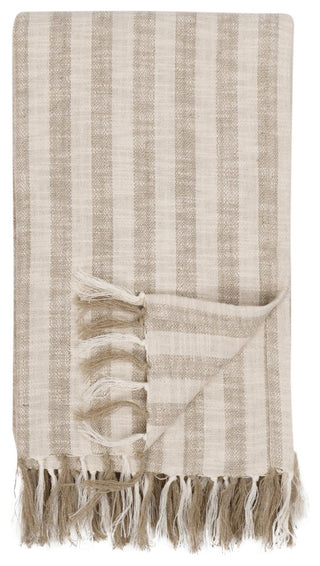 Linna 100% Cotton 50"x70" Throw Blanket Blanket, Ivory