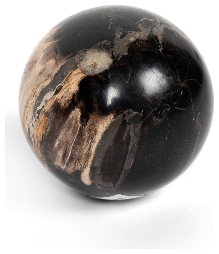 Petrified Wood Balls, Set 3-Dark