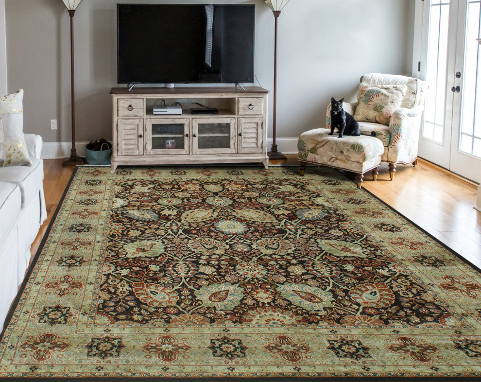Pak-Persian Dulani Black Rug
