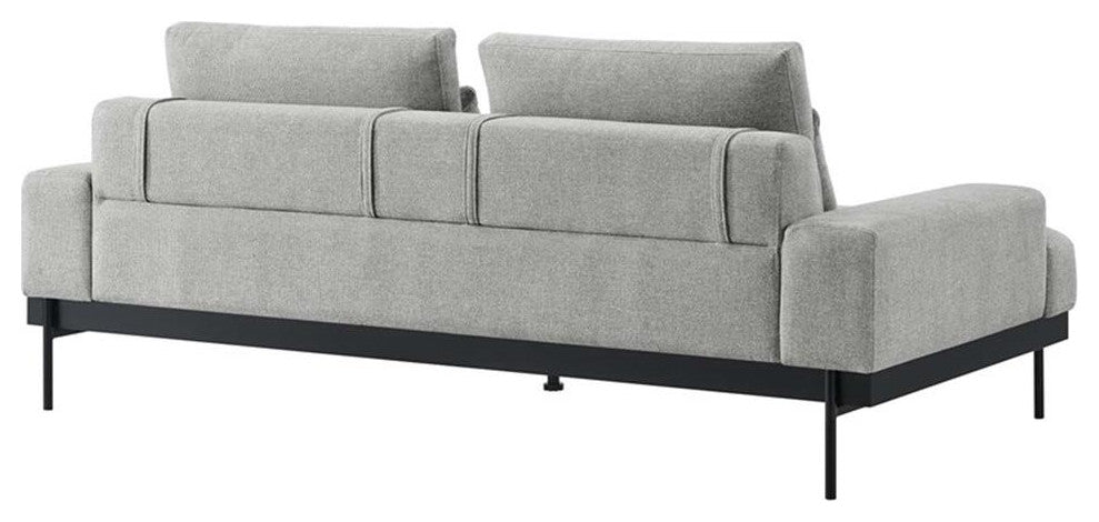 Modway Proximity Upholstered Polyester Fabric Sofa in Light Gray
