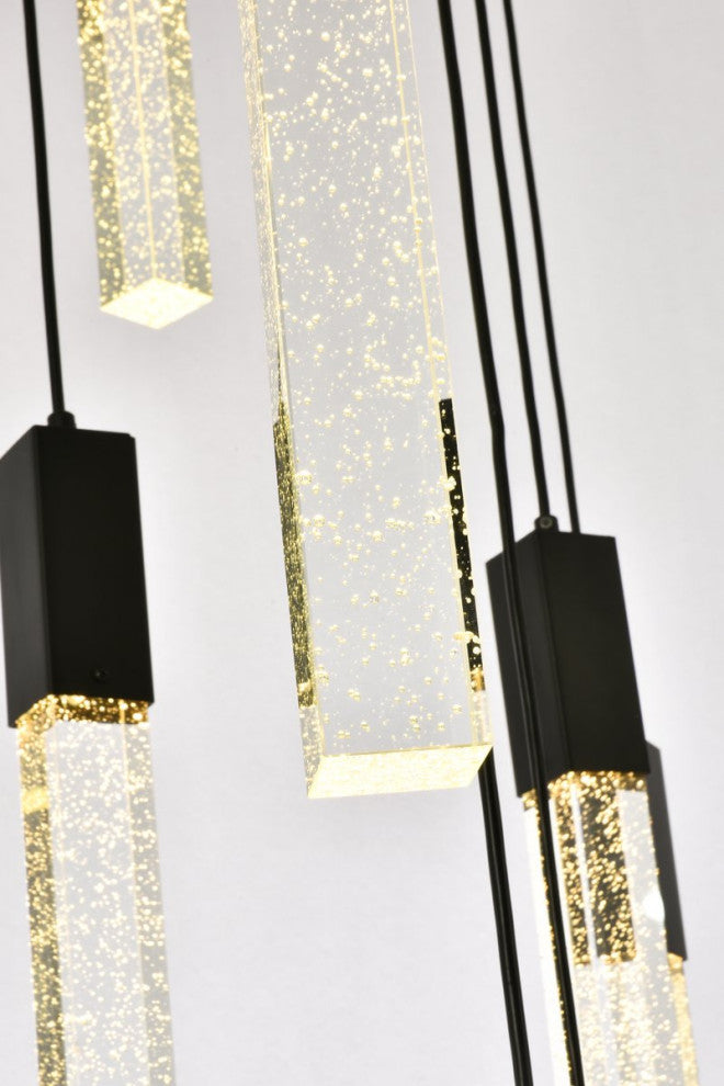 Wade 13-Light Pendant, Black