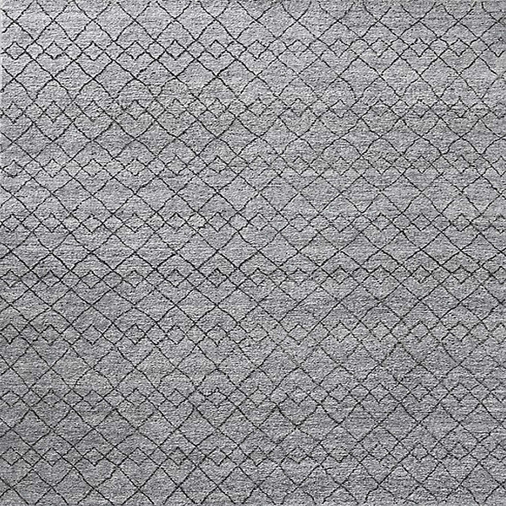Ahgly Company Indoor Square Mid-Century Modern Area Rugs, 4' Square