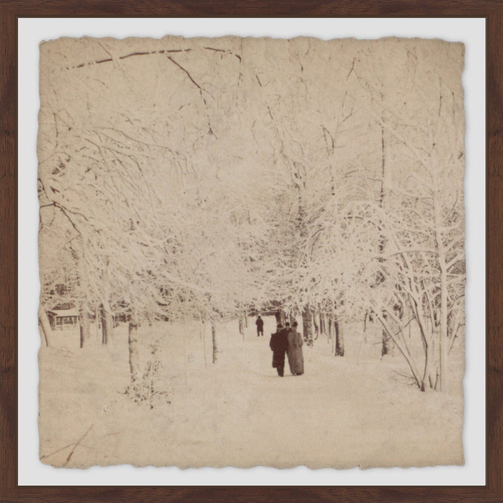 "Winter White" Framed Painting Print, 32"x32"