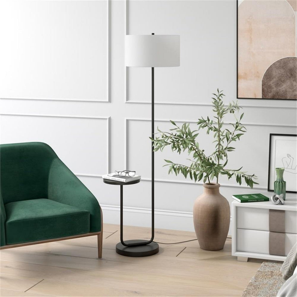 Henn&Hart 65" Black Floor Lamp