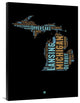 "Michigan Word Cloud 1" Fine Art Print