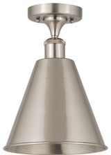 Innovations Lighting 516-1C-SN-MBC-8-SN 1 Light 8" Semi-Flush Mount
