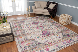 Noori Rug Low-Pile Greg Ivory/Pink Rug