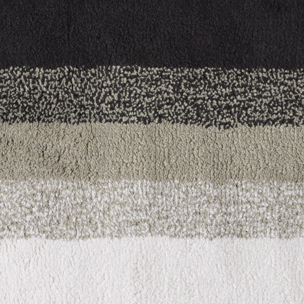 Avebury Cotton Bath Mat, Gray, 21x34