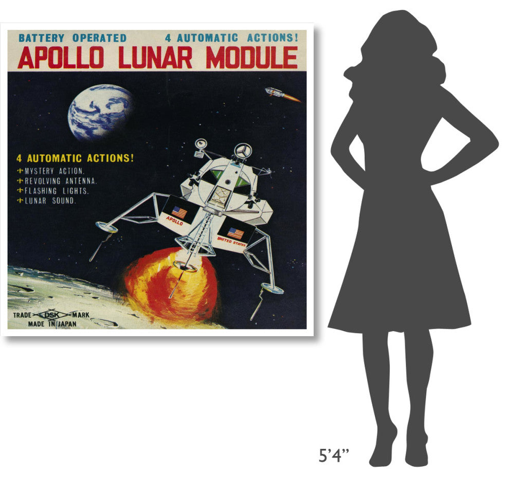 "Apollo Lunar Module" Digital Paper Print by Retrorocket, 46"x46"
