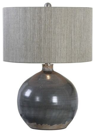 Vardenis Gray Ceramic Lamp Designed by Jim Parsons