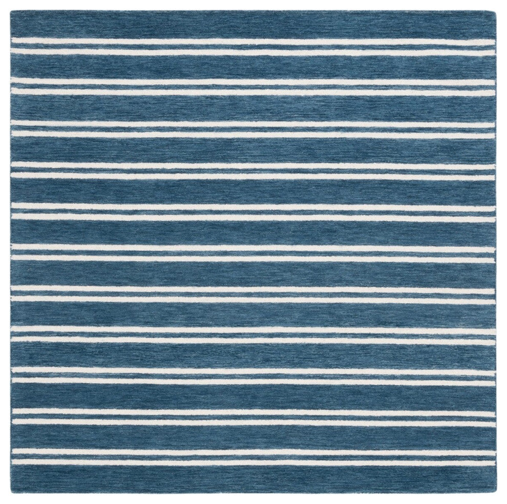 Safavieh Lauren Ralph Lauren Collection LRL6704 Rug, Blue/Ivory, 6' Square