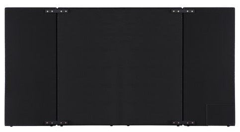 Frances Oversized Headboard Platform Bed, Black Velvet, King