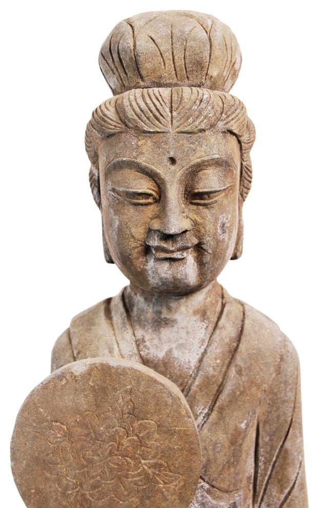 Consigned Stone Geisha Garden Statue