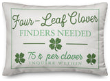 Four Leaf Clover Finders 14x20 Spun Poly Pillow