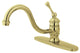 Kingston Brass Single-Handle Kitchen Faucet, Polished Brass