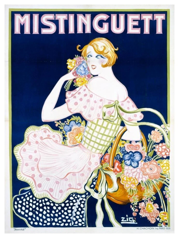"Mistinguett" Digital Paper Print by Zig, 29"x38"