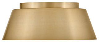 Lark Tess Medium Flush Mount, Lacquered Brass