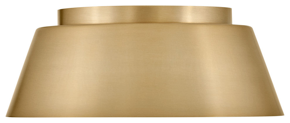 Lark Tess Medium Flush Mount, Lacquered Brass