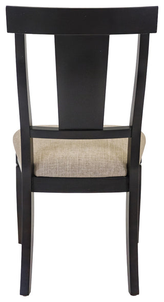 Traditional Wood Kitchen Extension Dining Table and 8-Chairs, Black