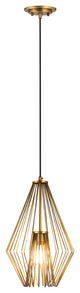 Zlite 442MP12-RB 1-Light Mini Pendant, Rubbed Brass