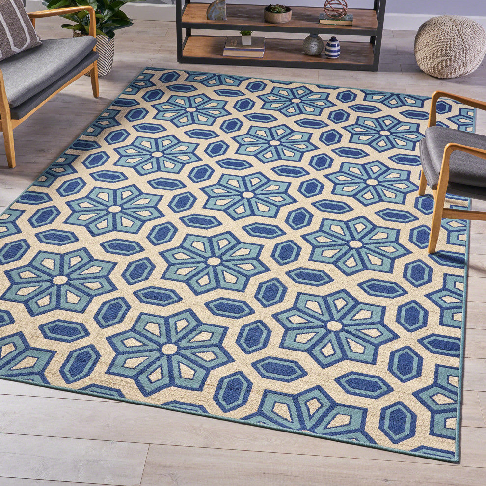 GDF Studio Henna Indoor Geometric Area Rug, 8'x11'