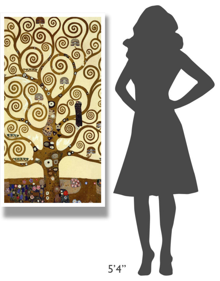 "The Stoclet Frieze (center)" Digital Paper Print by Gustav Klimt, 26"x50"