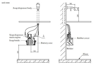 Fontana Searcy Wall Mount Automatic Hands-Free Soap Dispenser