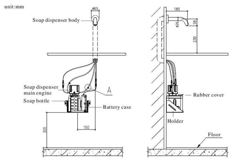 Fontana Searcy Wall Mount Automatic Hands-Free Soap Dispenser