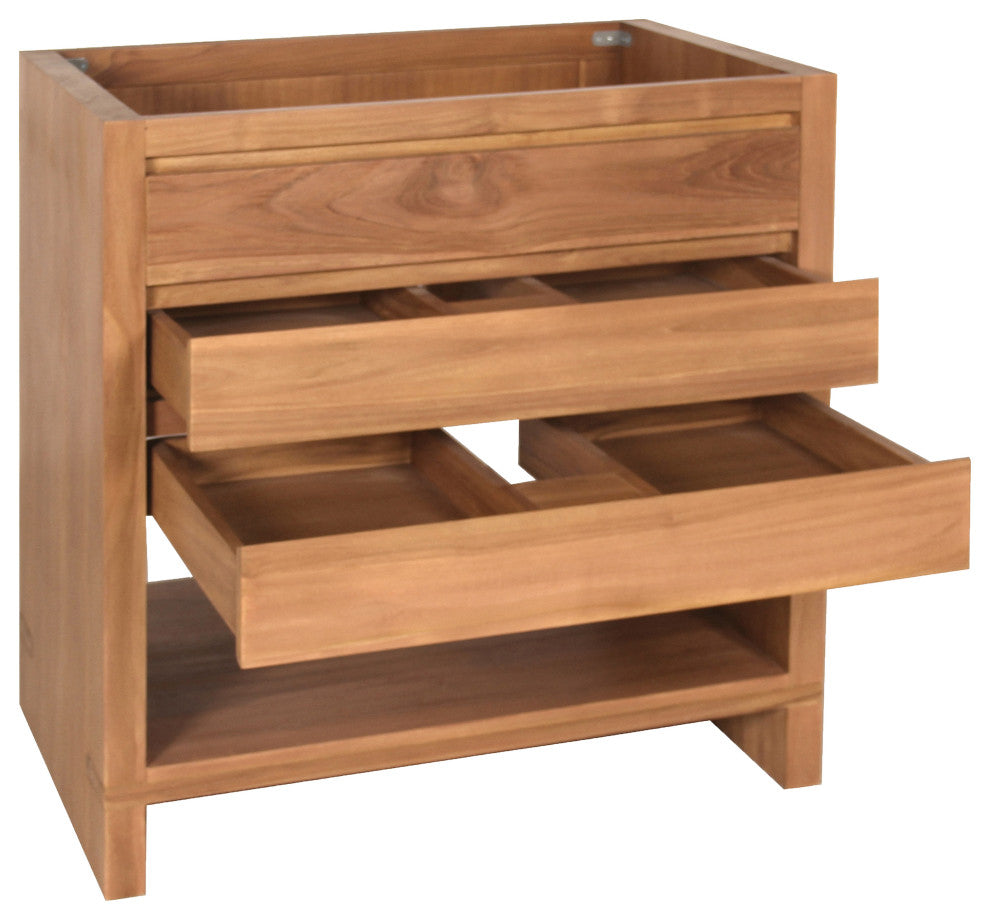 Avanity Kai Bath Vanity, Natural Teak, 30"