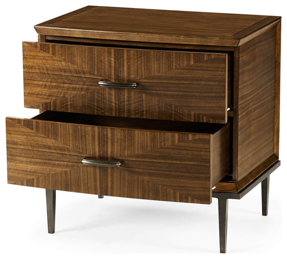 Mid Century Style Walnut Nightstands