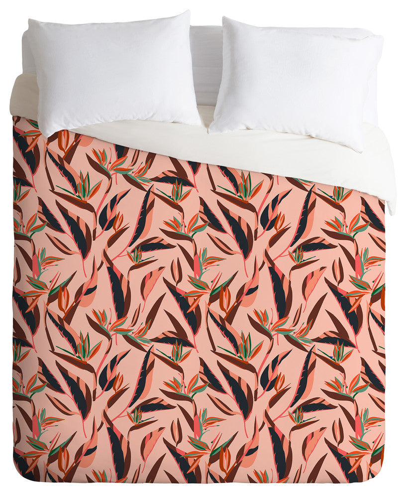Holli Zollinger Anthology of Pattern Elle Bird of Paradise Pink Duvet Cover Set