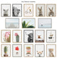 Sylvie Highland Cow Portrait Frame Canvas by Amy Peterson Art Studio, Gray 28x38