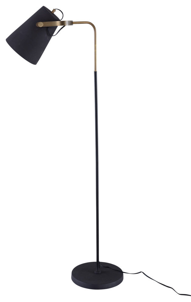 Sawyer Brown Steel Floor Lamp