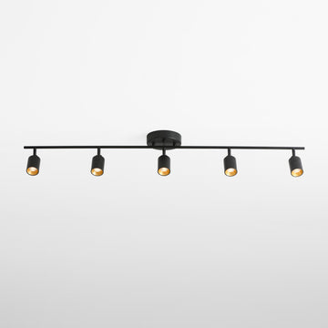 VidaLite Shura 5 Head LED Track Light, Black