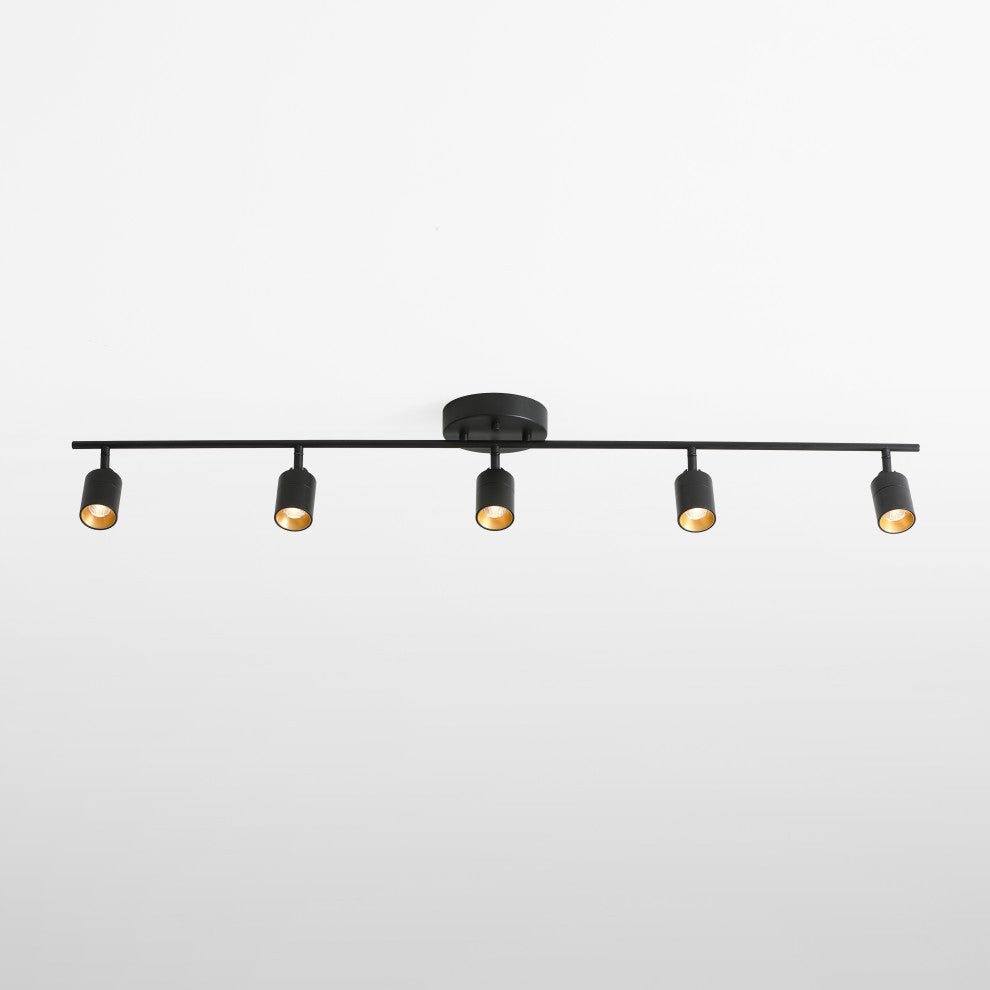 VidaLite Shura 5 Head LED Track Light, Black