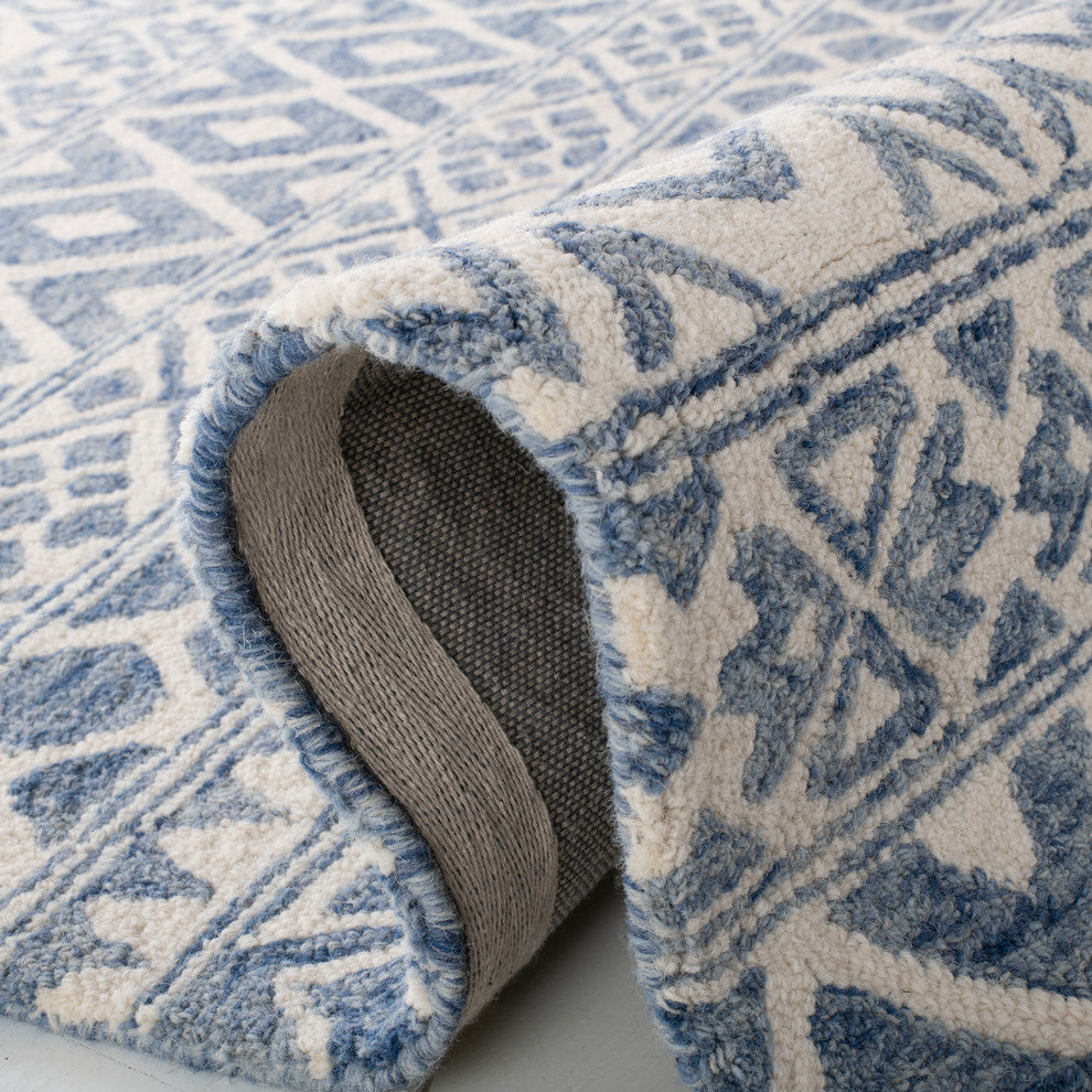 Lauren Ralph Lauren Theresa Rug, LRL6650, Ivory/Blue, 8'x10'