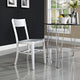 Modern Contemporary Kitchen Metal Dining Side Chair Silver, Outdoor and Indoor
