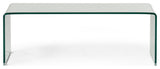 GDF Studio Classon Glass Rectangle Coffee Table
