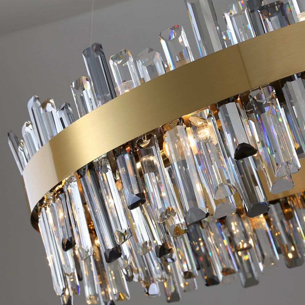 Asti Crystal Chandelier By Morsale, Diameter 24"