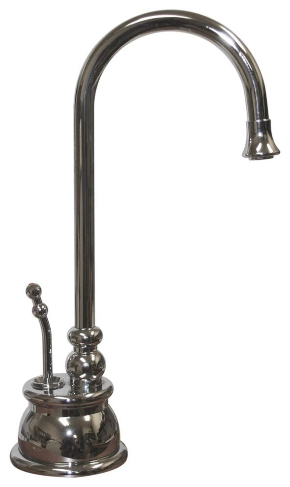 Instant Hot Water Faucet With Gooseneck Spout and Self Closing Handle