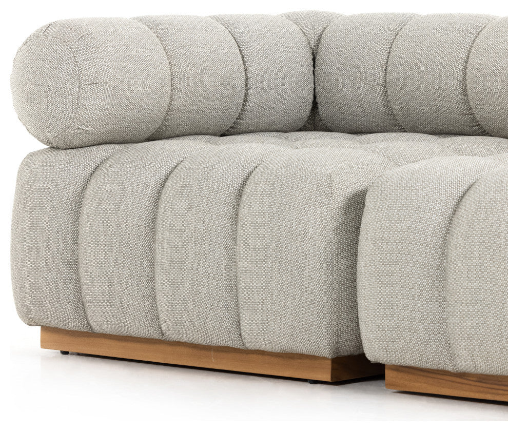 Roma Outdoor 3pc Sectional-Ash