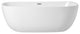 Aaron 70" Soaking Roll Top Bathtub, Glossy White