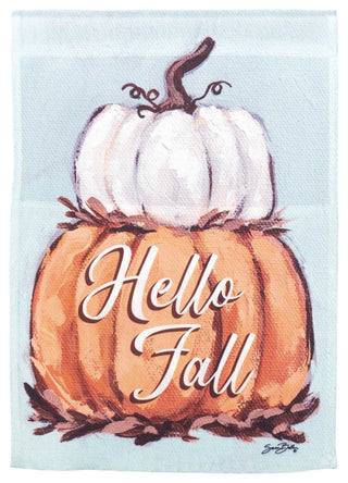 Pumpkin Stack Flag, Polyester, Garden