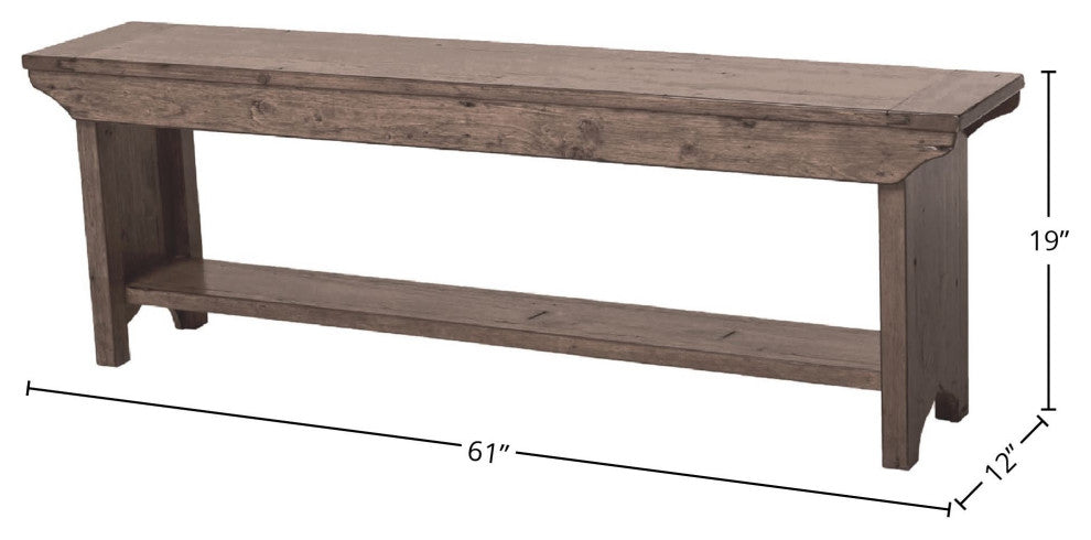 Irish Coast Regular Bench, Light Brown