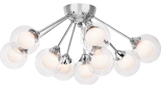 Spellbound 9-Light Semi-Flush Mount, Polished Chrome