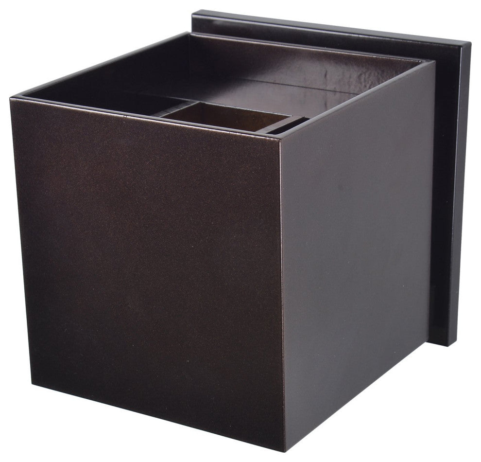 Access Square Bi-Directional Outdoor LED Wall Mount 20399LEDMG-BRZ, Bronze