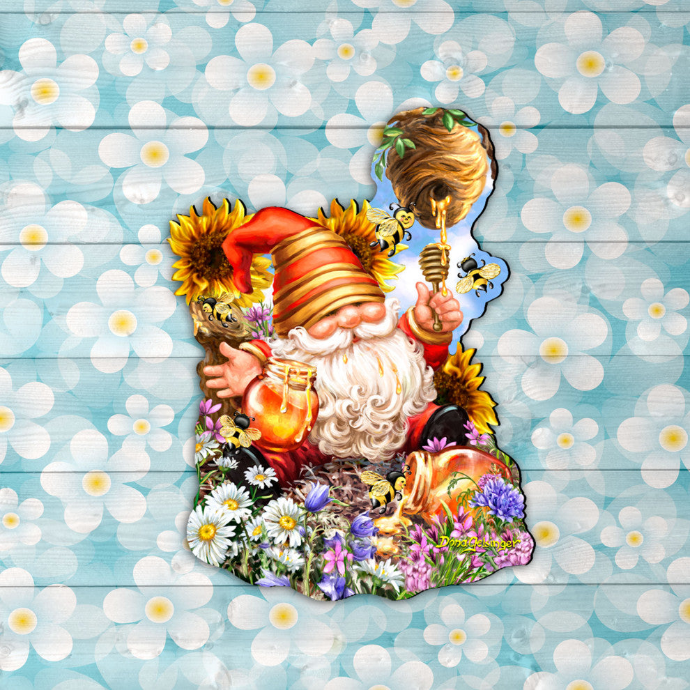 Honeycomb Dwarf Easter Door Decor
