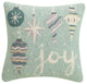 Joy Ornaments Hook Pillow