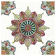 "Mandala Morning VI" Digital Paper Print by Anne Tavoletti, 26"x26"